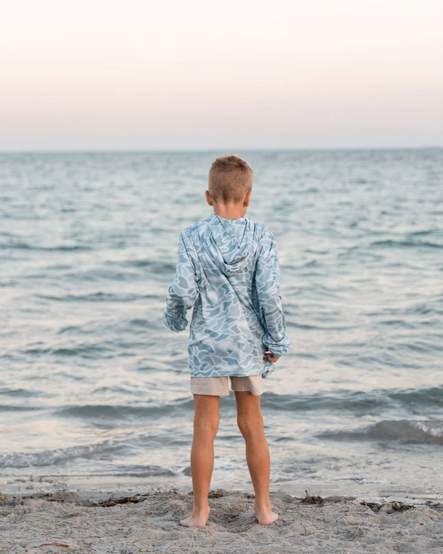 Youth Performance Hoodie | Seaside Camo