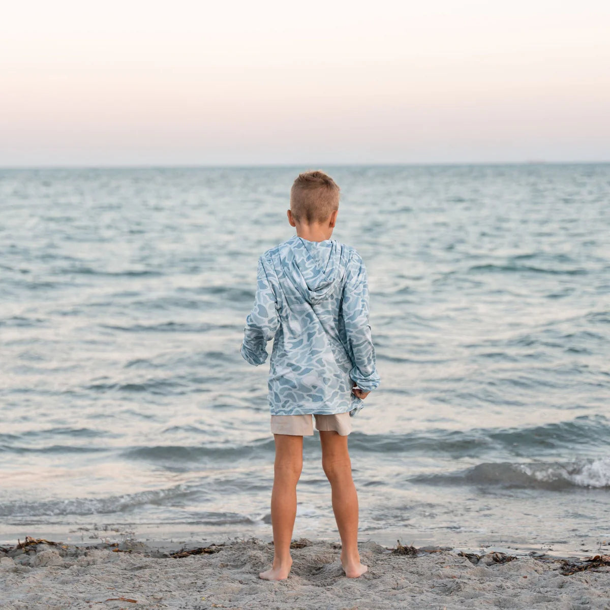 Youth Performance Hoodie | Seaside Camo