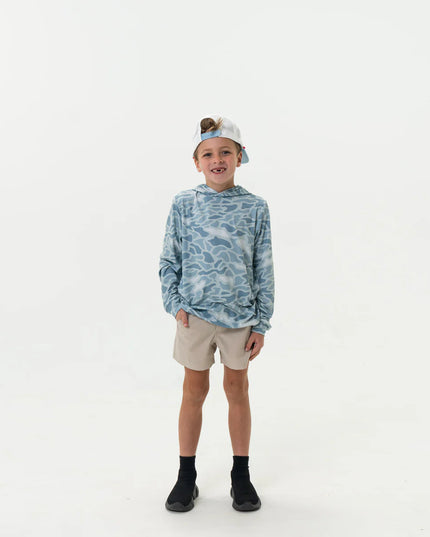 Youth Performance Hoodie | Seaside Camo