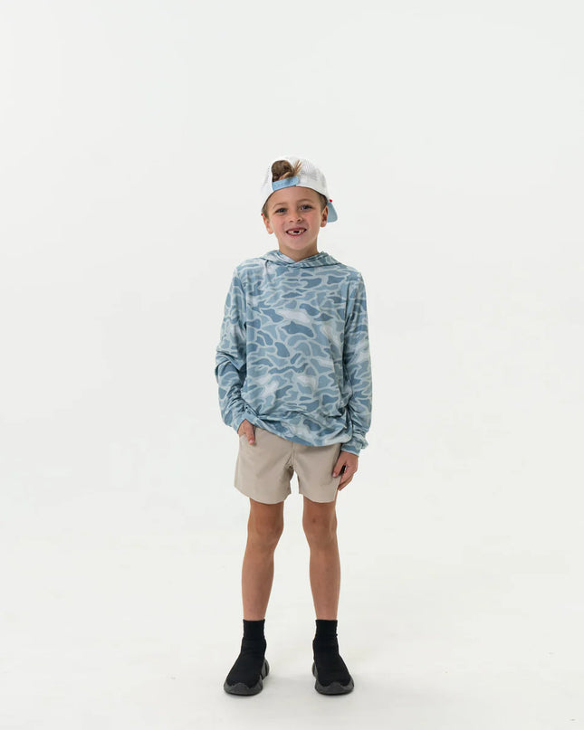 Youth Performance Hoodie | Seaside Camo