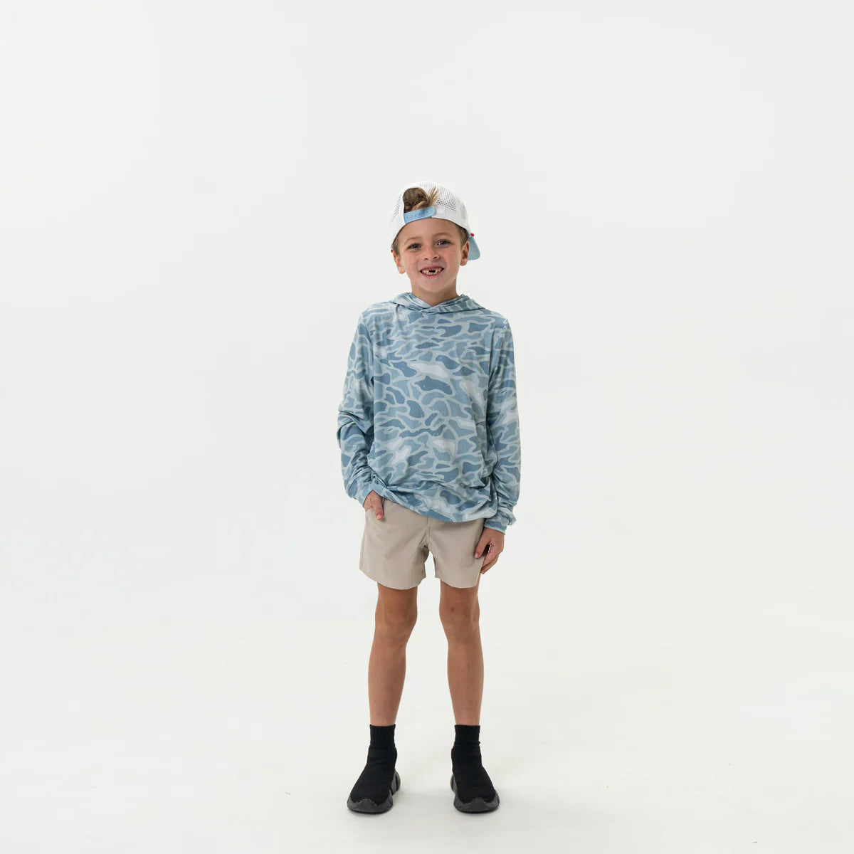 Youth Performance Hoodie | Seaside Camo