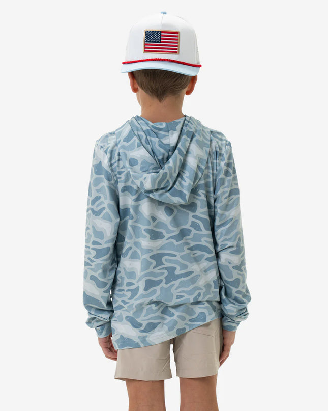 Youth Performance Hoodie | Seaside Camo
