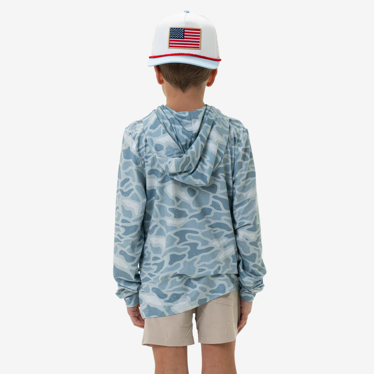 Youth Performance Hoodie | Seaside Camo