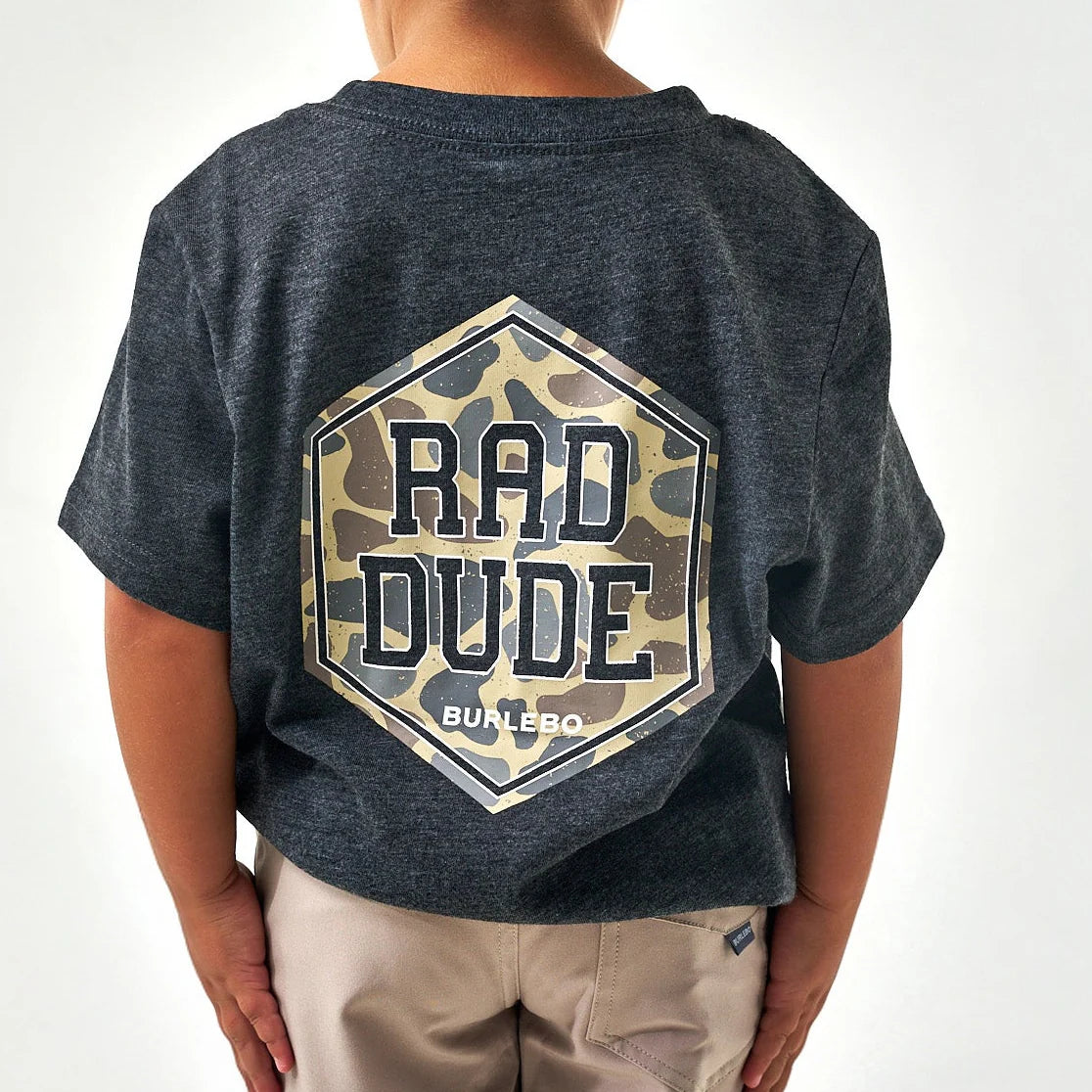 Youth Tee | Rad Dude | Heather Black
