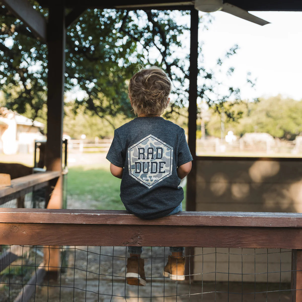Toddler Tee | Rad Dude | Heather Black