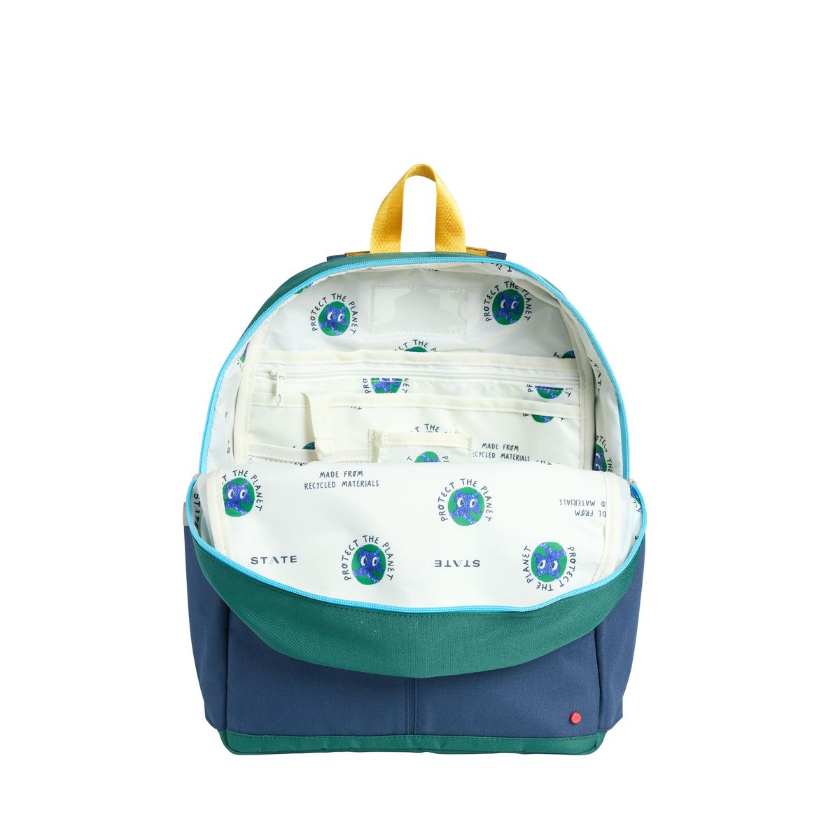 STATE Kane Backpack | Blue Chevron