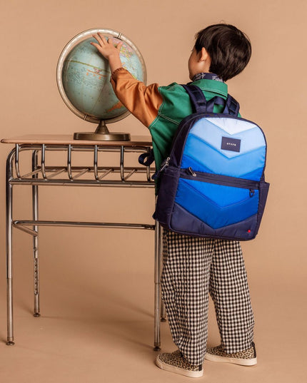 STATE Kane Backpack | Blue Chevron