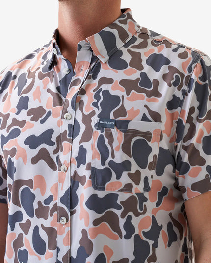 Men’s Performance Button Up - Vintage Camo