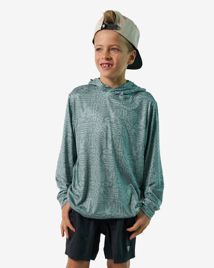 Mayan Youth Performance Hoodie | Sage