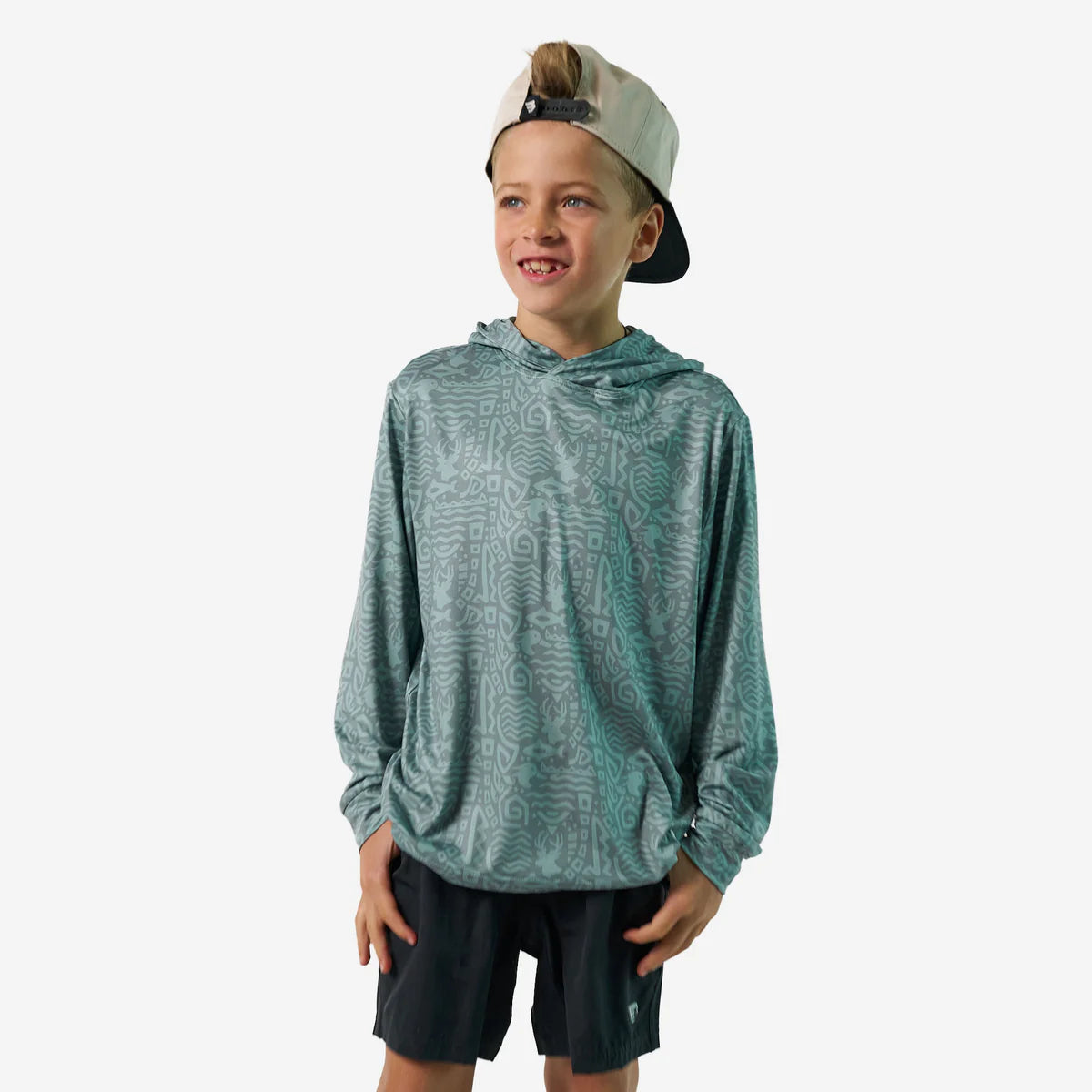 Mayan Youth Performance Hoodie | Sage