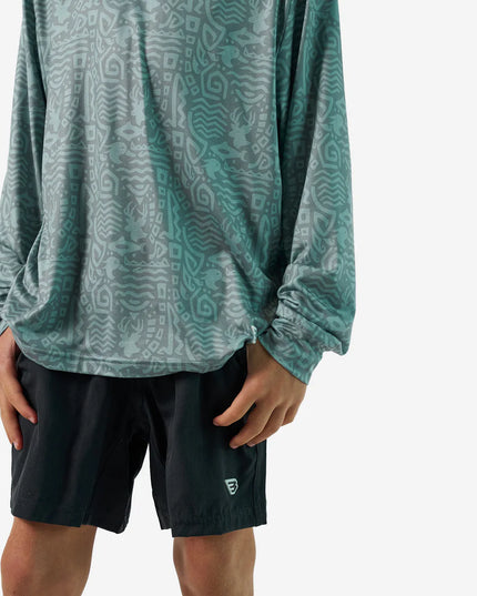 Mayan Youth Performance Hoodie | Sage