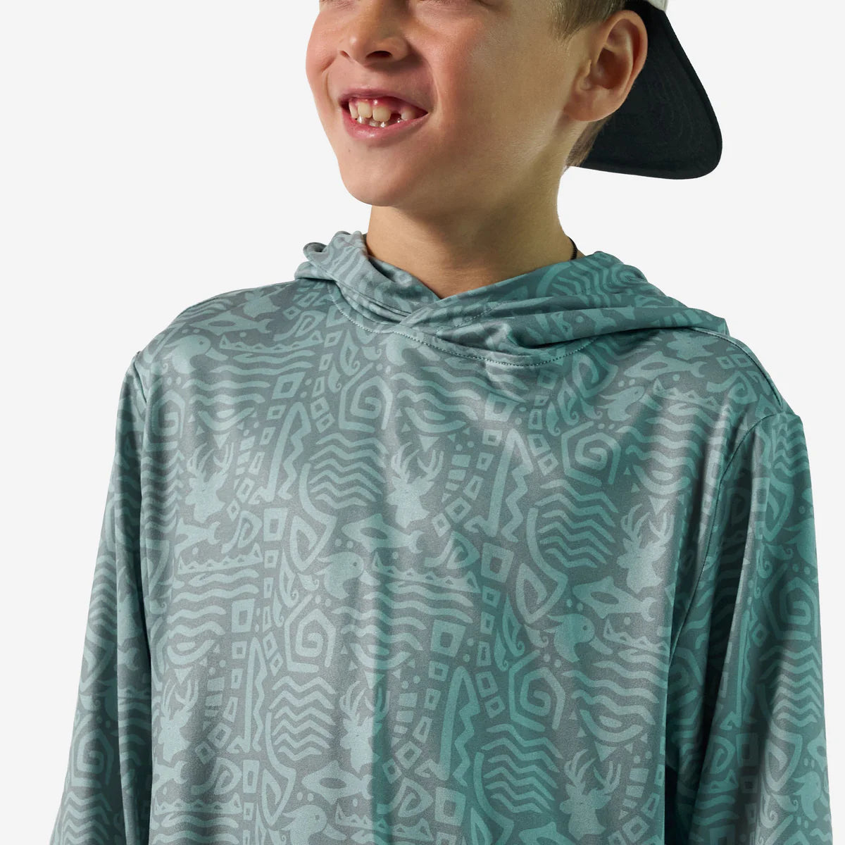 Mayan Youth Performance Hoodie | Sage