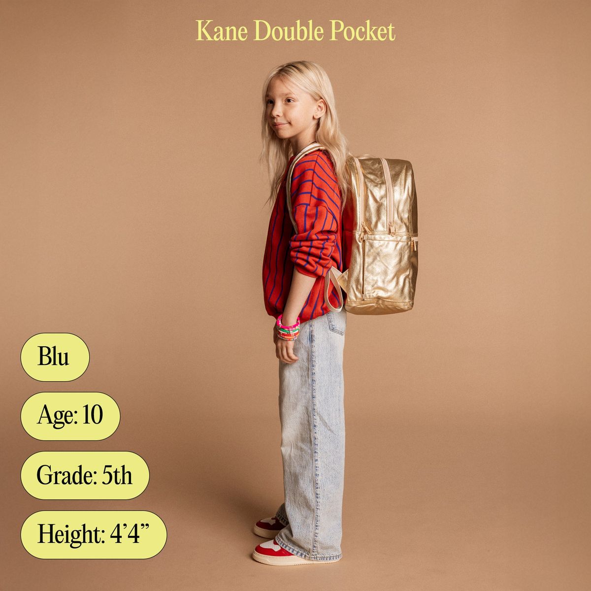 STATE Kane Double Pocket Backpack | Pink Checkerboard