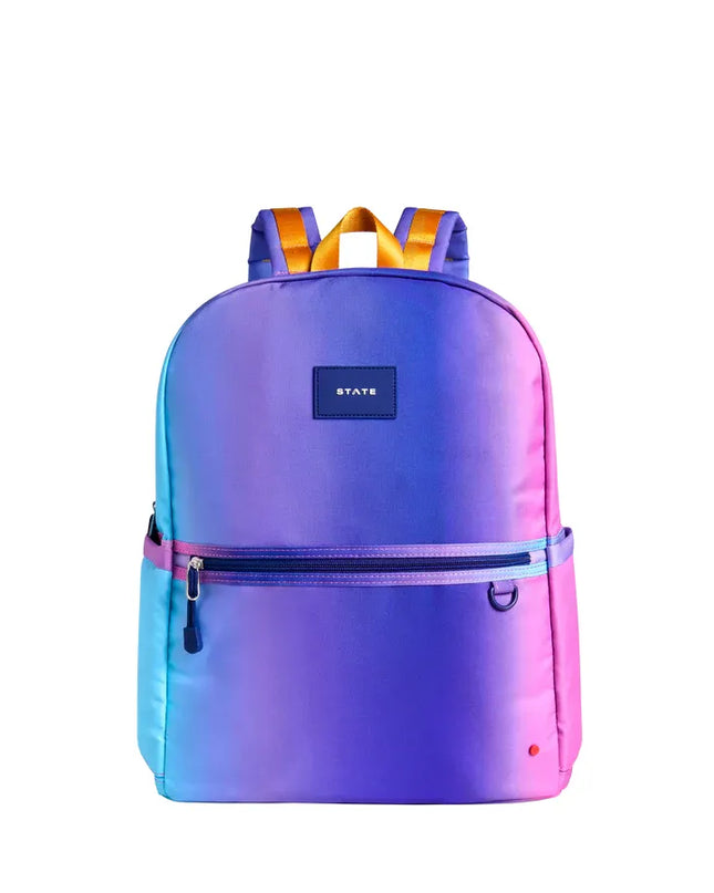 STATE Kane Double Pocket Backpack | Blue Pink Gradient
