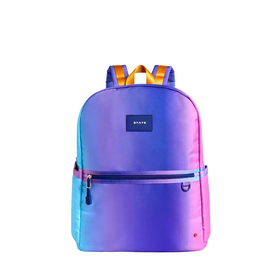 STATE Kane Double Pocket Backpack | Blue Pink Gradient