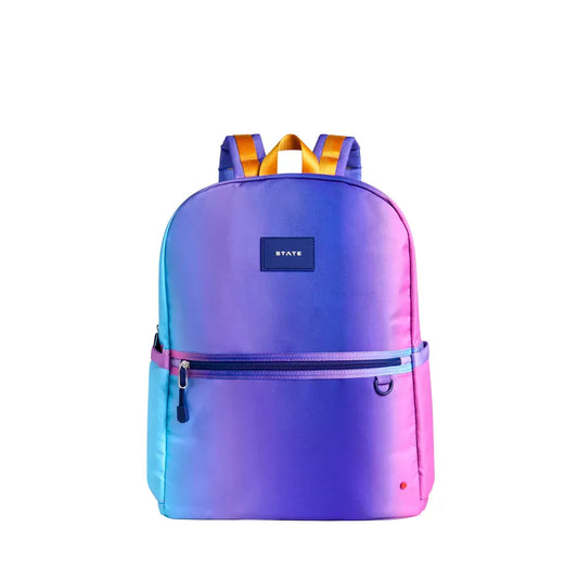 STATE Kane Double Pocket Backpack | Blue Pink Gradient