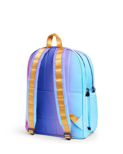 STATE Kane Double Pocket Backpack | Blue Pink Gradient