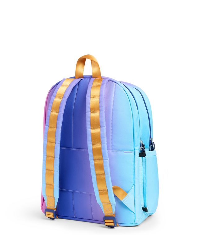 STATE Kane Double Pocket Backpack | Blue Pink Gradient