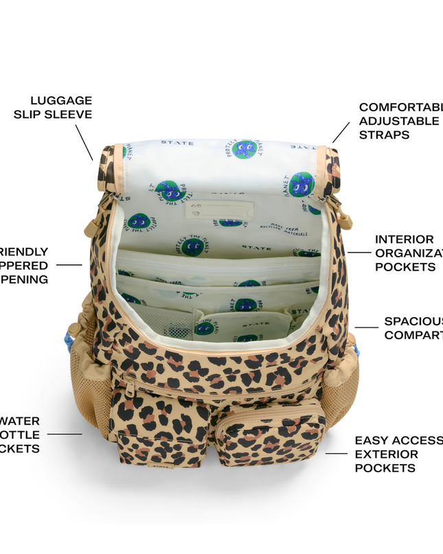 STATE Charlie Rucksack Backpack | Leopard