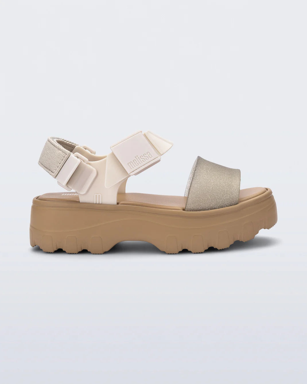 Kick Off Sandal | Beige/Glitter