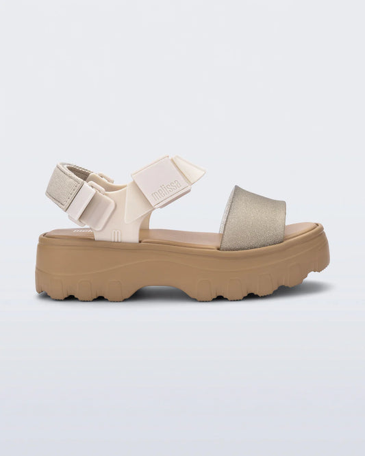 Kick Off Sandal | Beige/Glitter