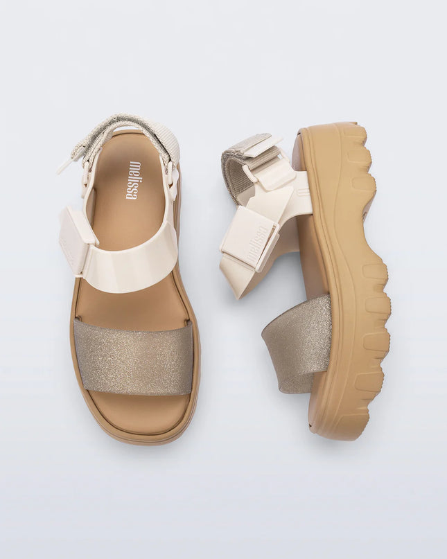 Kick Off Sandal | Beige/Glitter