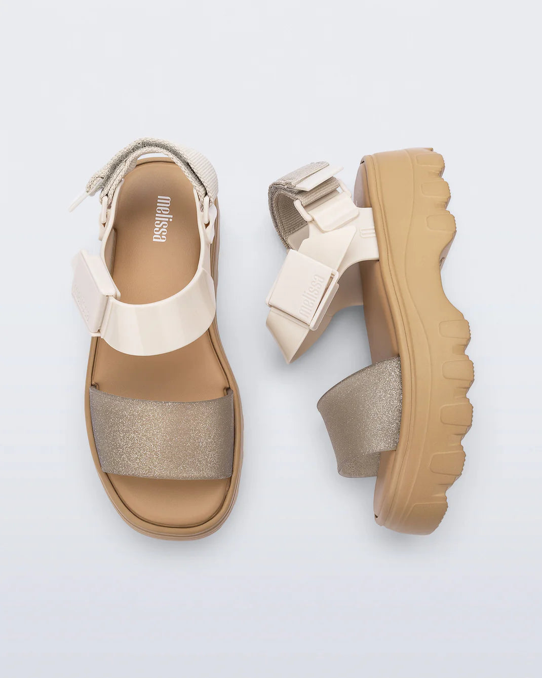 Kick Off Sandal | Beige/Glitter