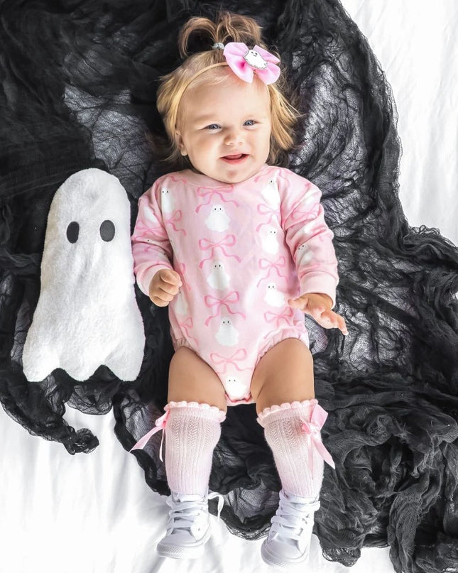 Coquette Ghost Halloween Romper