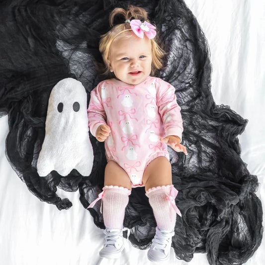 Coquette Ghost Halloween Romper