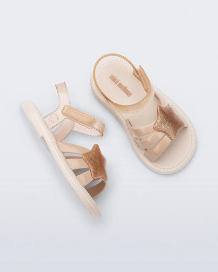 Mini Melissa Hip Sky Baby | Beige Glitter