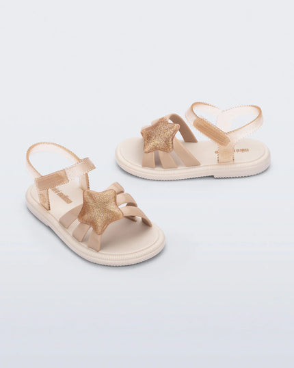 Mini Melissa Hip Sky Baby | Beige Glitter