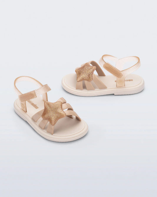 Mini Melissa Hip Sky Baby | Beige Glitter