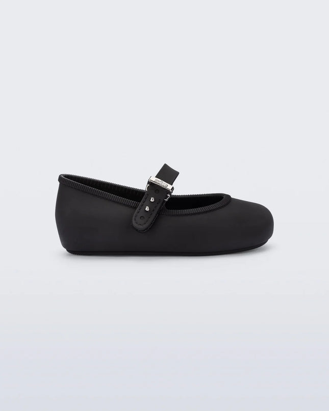 Mini Melissa Soft Ballerina Flats | Black