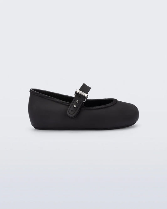 Mini Melissa Soft Ballerina Flats | Black