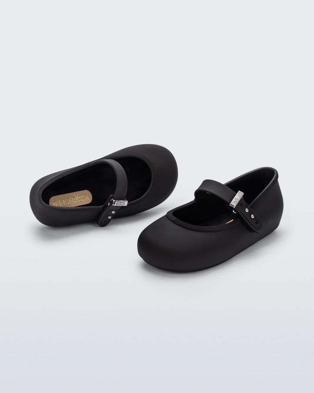 Mini Melissa Soft Ballerina Flats | Black