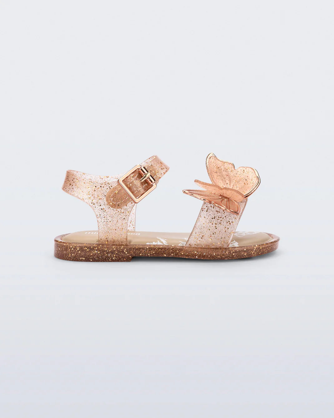 Butterfly Sandal Baby | Beige Glitter
