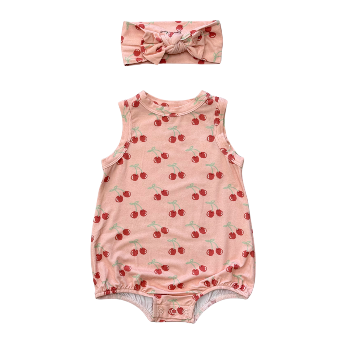 Bubble Bodysuit Set | Cherries