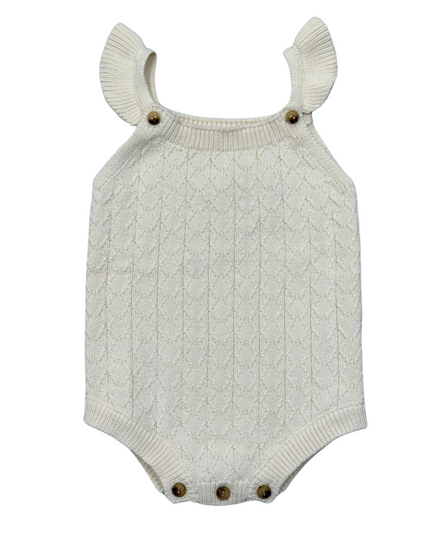 Knit Sweater Bodysuit | Cream