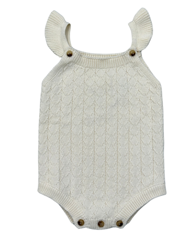 Knit Sweater Bodysuit | Cream
