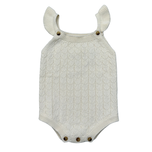 Knit Sweater Bodysuit | Cream