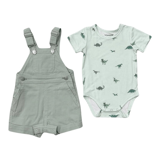 Cotton Overall Set | Dinosaur