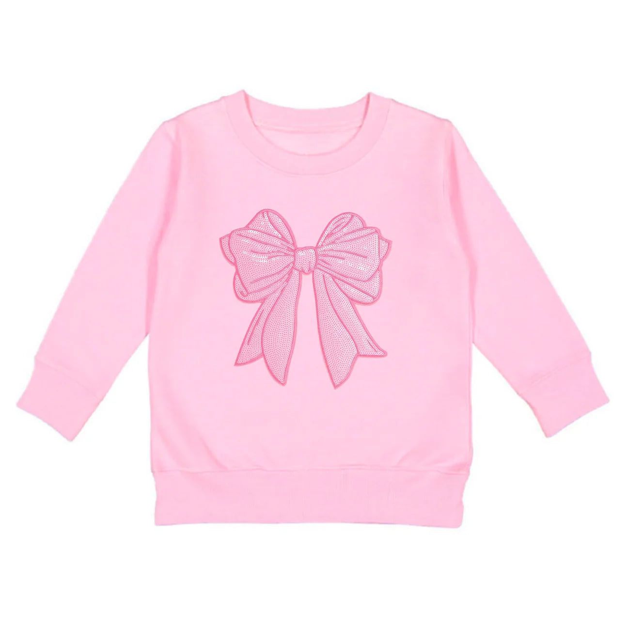 Bow Sequin Patch Sweatshirt
