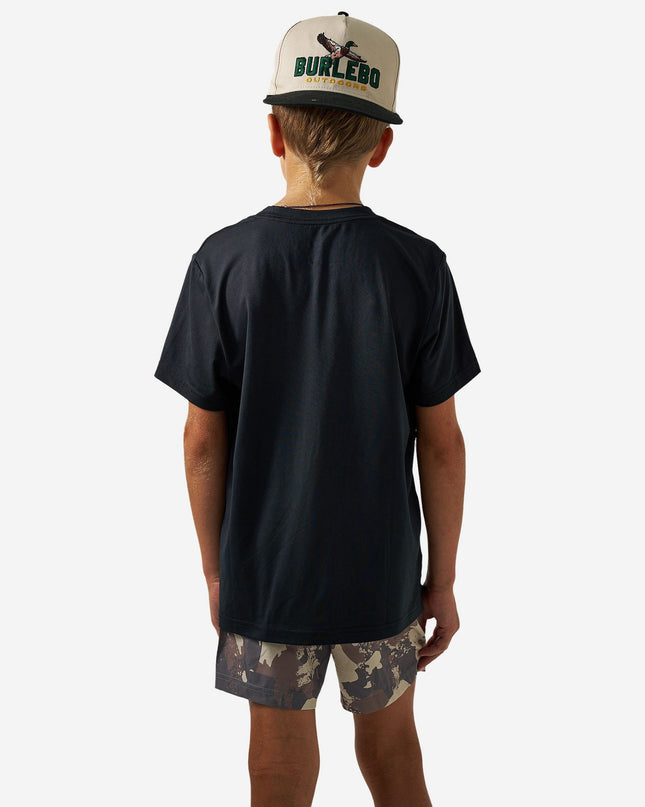 Youth Go To Tee | Black Classic Camo
