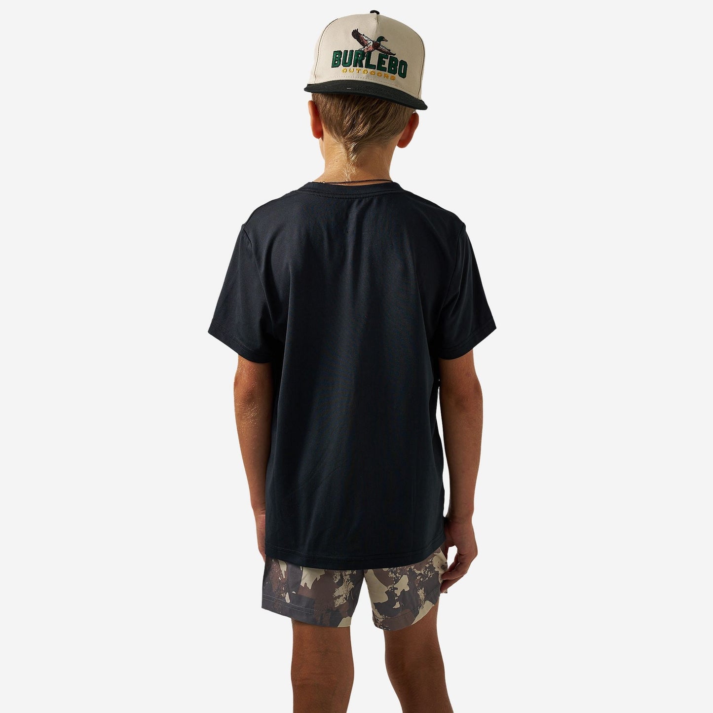 Youth Go To Tee | Black Classic Camo
