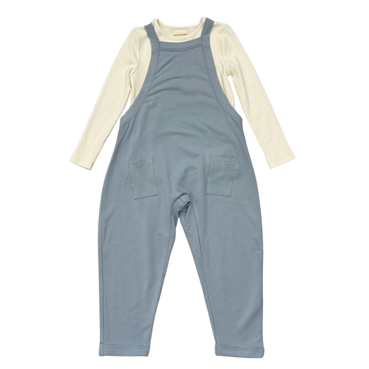 Long Sleeve Jumpsuit Set | Gray Blue