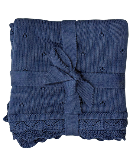 Knit Blanket | Navy