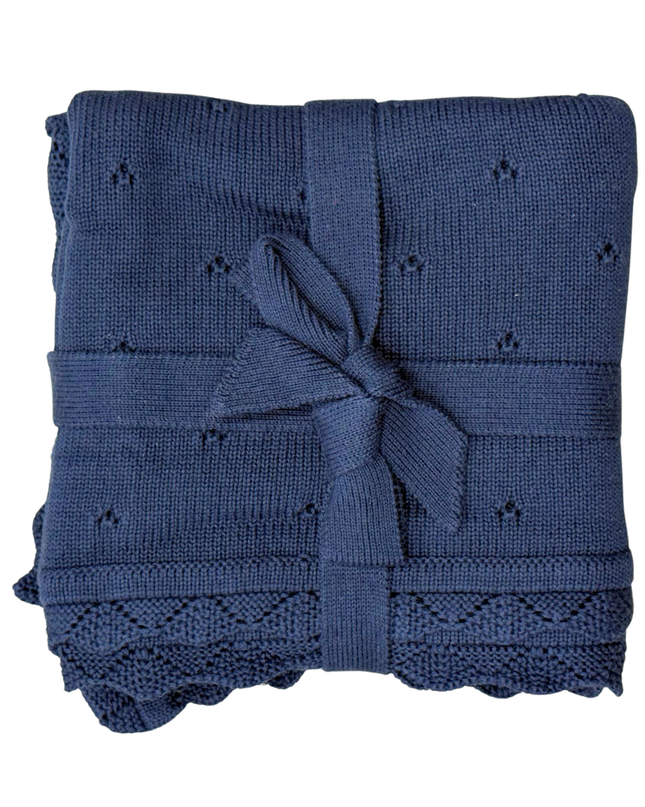 Knit Blanket | Navy