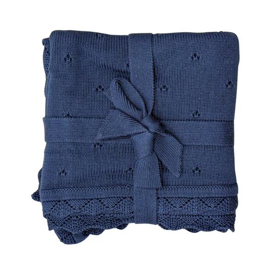Knit Blanket | Navy