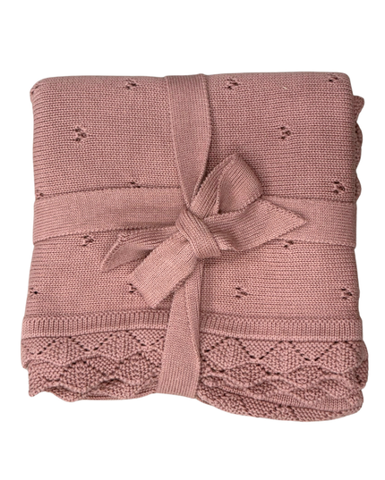 Knit Blanket | Rose