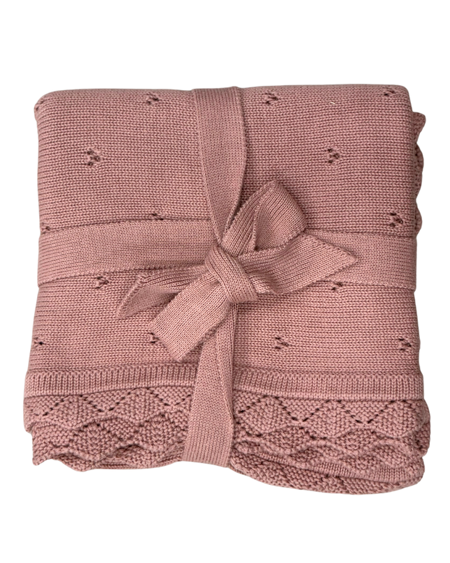 Knit Blanket | Rose